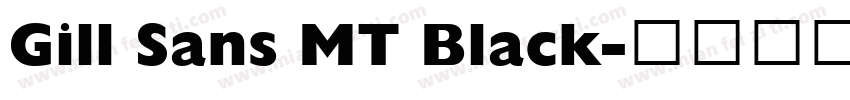 Gill Sans MT Black字体转换